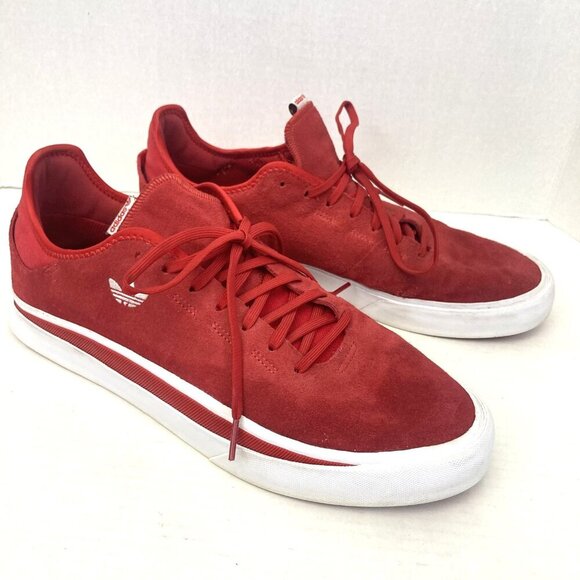 adidas Other - Adidas Sabalo Shoes‎ Mens Size 13 Red Suede Skate Sneakers Low Top Classic Style